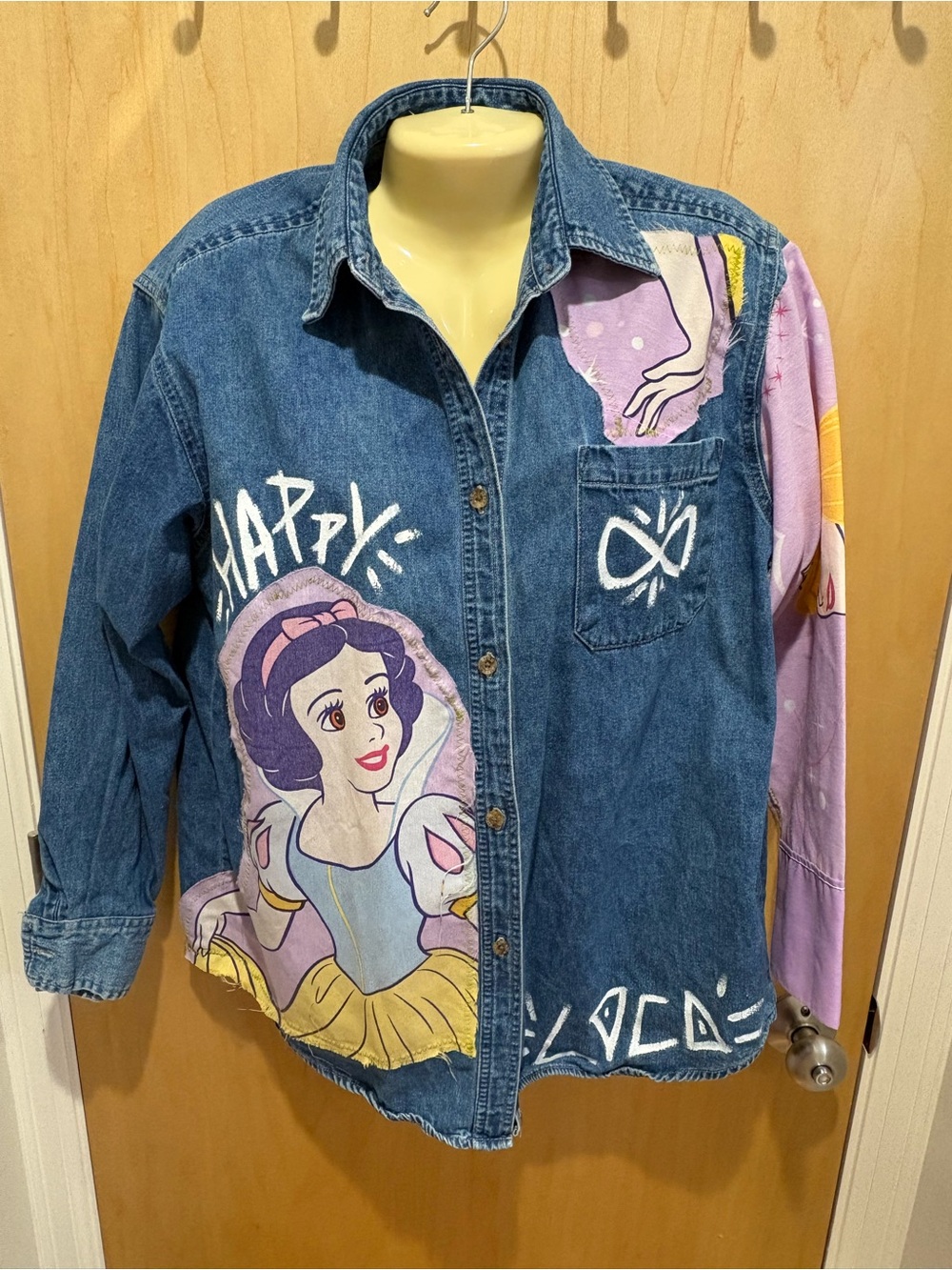 ONE OF A KIND Disney Princess Denim Shirt